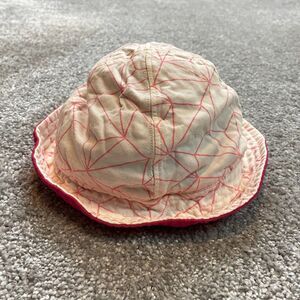 TEA Collection Bucket Hat Toddlers 2T - 4T White Pink Cotton Sun Cap Kids Girls